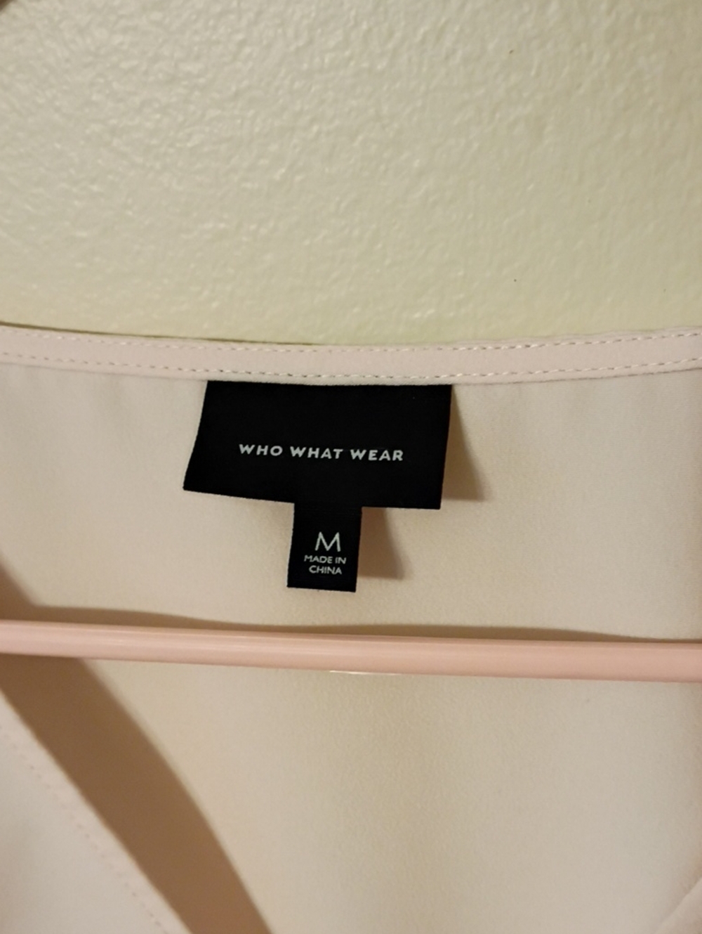 Who What Where Pale Pink Peplum Top - Picture 2 of 3